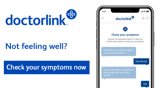 Doctlink. Not feeling well? Check your symptoms now